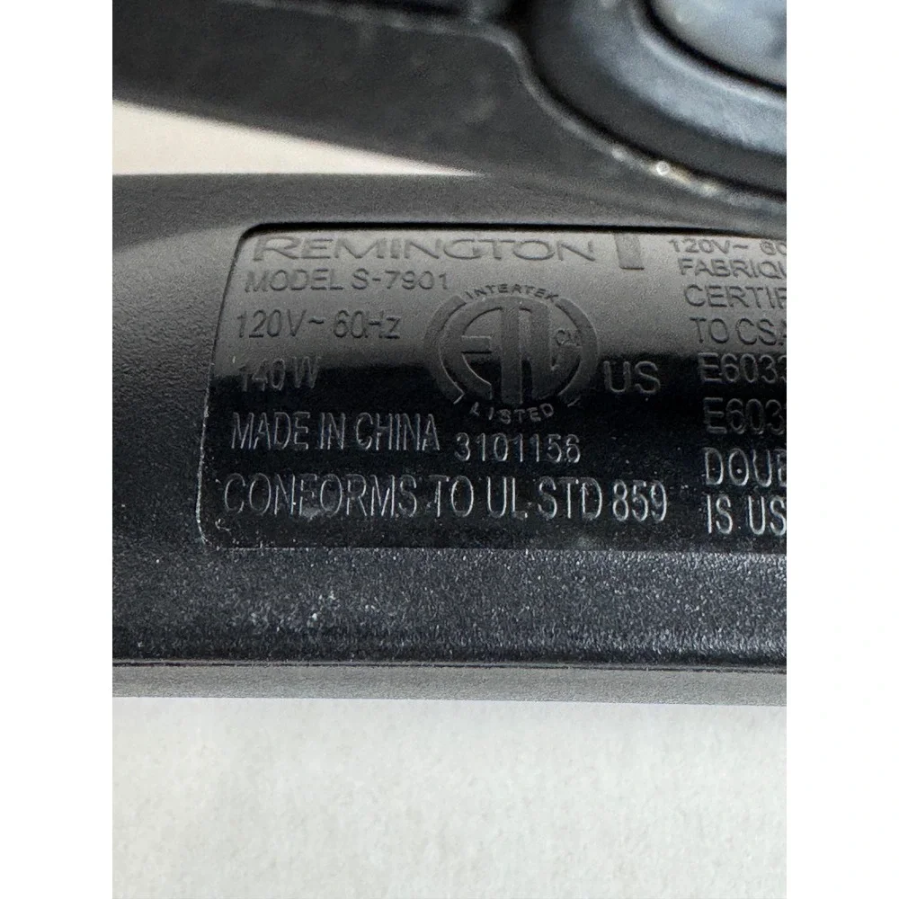 Remington Wet 2 Straight S-7901 Flat Iron Hair Straightener Black FOR REPAIR